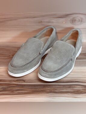 Luca Terra Suede Leather slip on Loafers men’s size 8